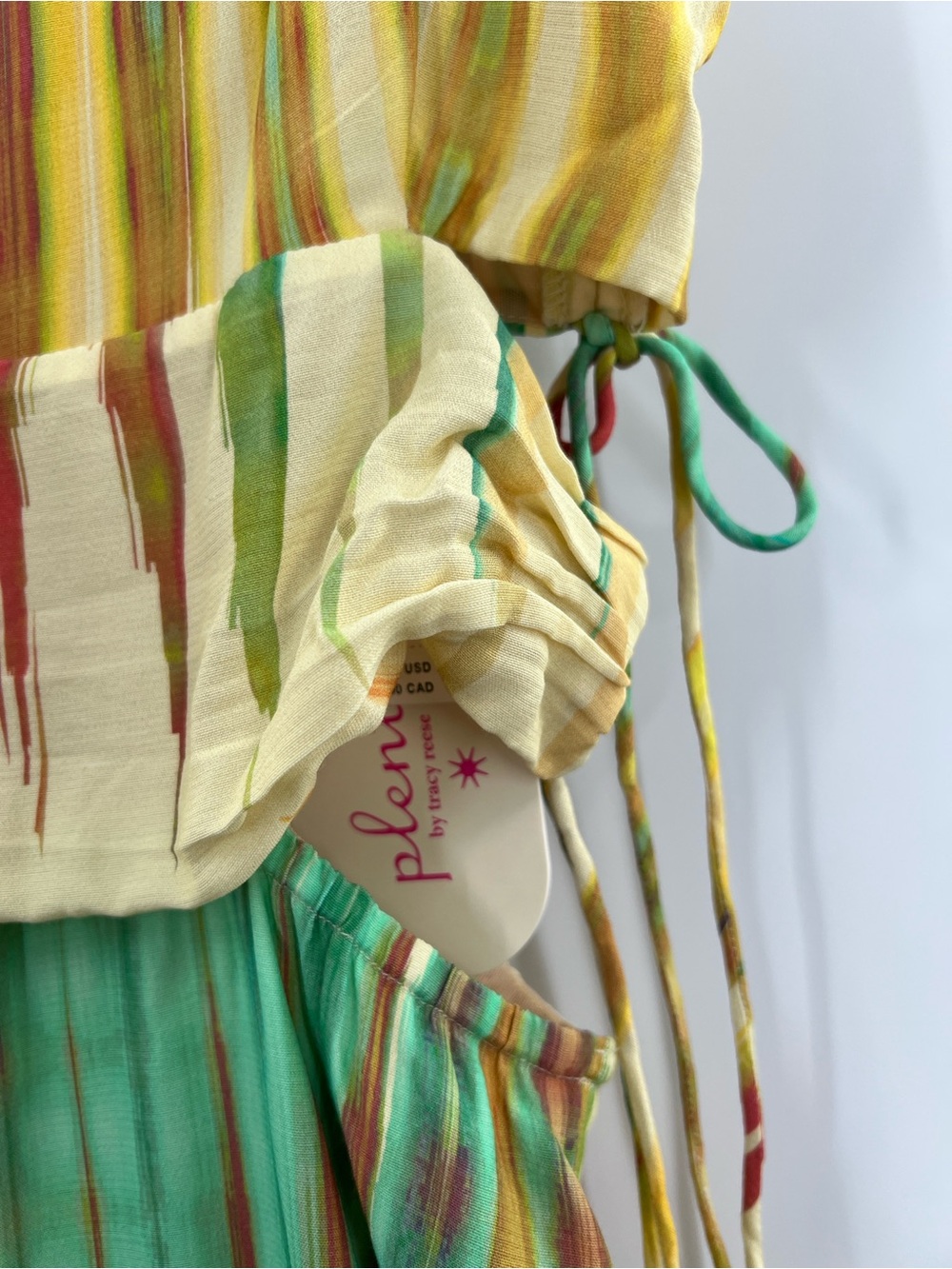 Anthropologie NWT Plenty by Tracy Reese Side Show Jumpsuit in Pastel Ikat sz XS - Picture 5 of 10